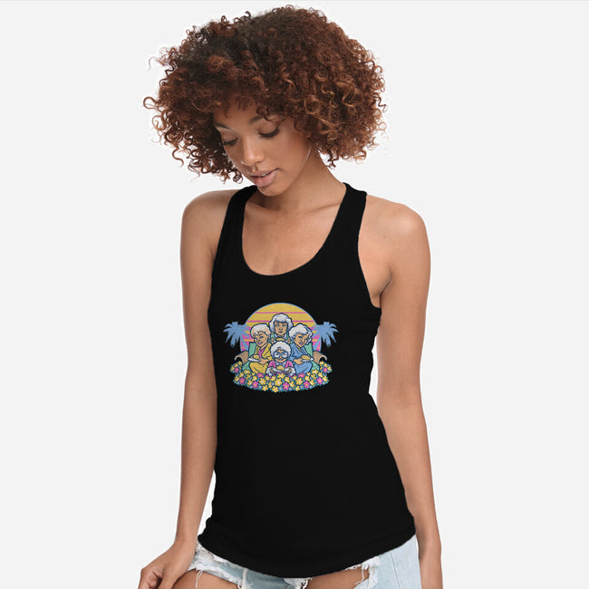 Golden Grannies-womens racerback tank-Harebrained