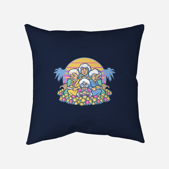 Golden Grannies-none removable cover w insert throw pillow-Harebrained