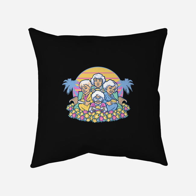 Golden Grannies-none removable cover throw pillow-Harebrained