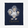 Golden Queens-none fleece blanket-ursulalopez