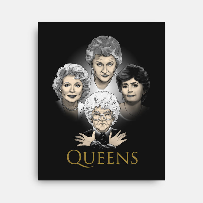 Golden Queens-none stretched canvas-ursulalopez