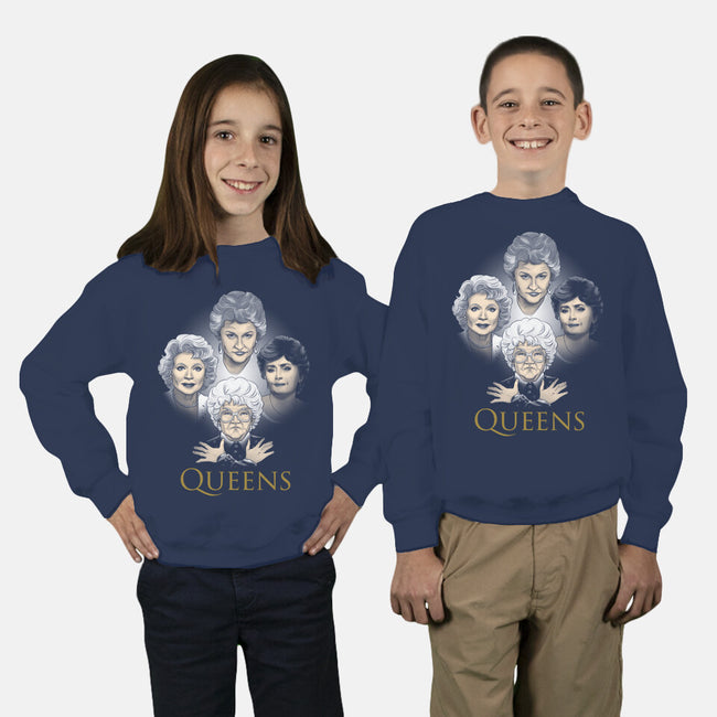 Golden Queens-youth crew neck sweatshirt-ursulalopez