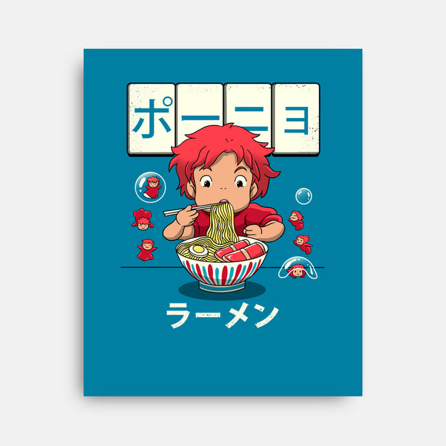 Goldfish Ramen-none stretched canvas-vp021