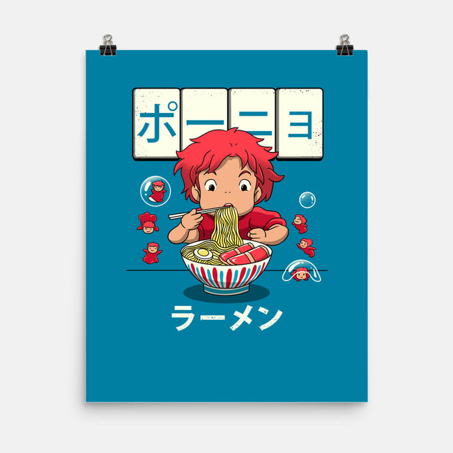 Goldfish Ramen-none matte poster-vp021