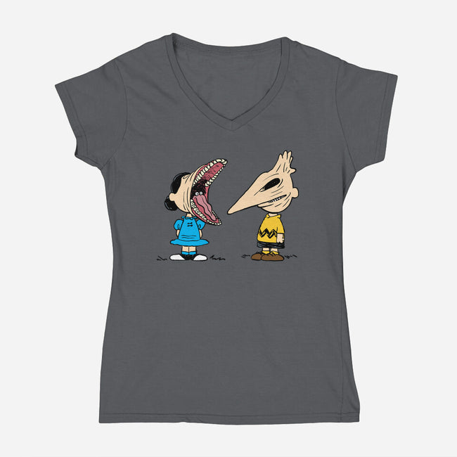 Good Grief, The Afterlife-womens v-neck tee-nothinghappenedtoday
