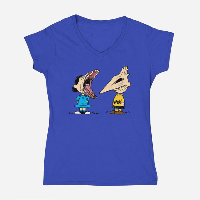 Good Grief, The Afterlife-womens v-neck tee-nothinghappenedtoday