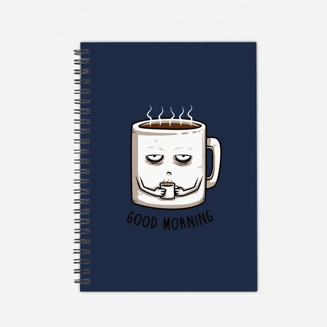 Good Morning-none dot grid notebook-ducfrench