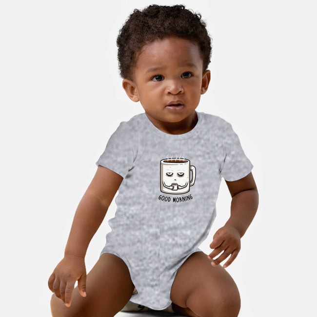 Good Morning-baby basic onesie-ducfrench
