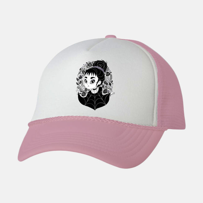 Gothic Cutie-unisex trucker hat-Gemma Roman