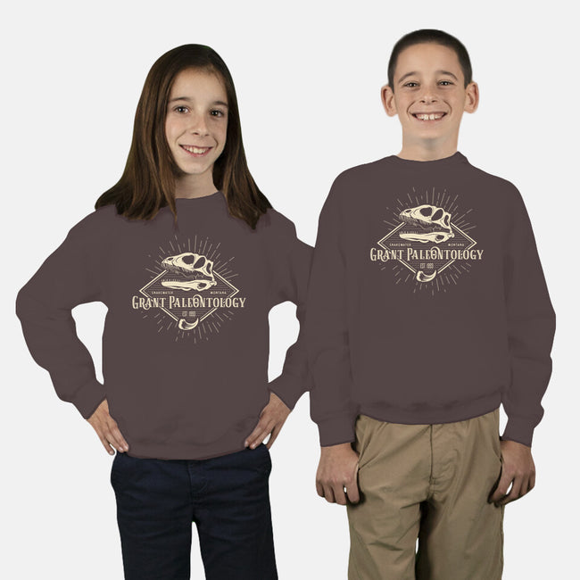 Grant Paleontology-youth crew neck sweatshirt-Kat_Haynes