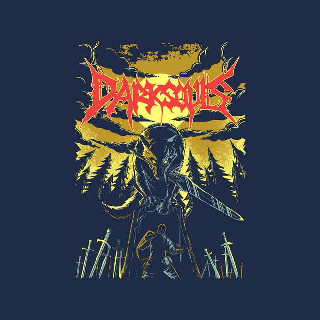 Great Grey Wolf Metal-none glossy sticker-PeanutGolem