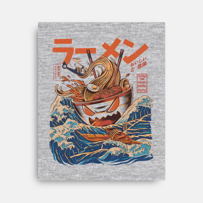 Great Ramen off Kanagawa-none stretched canvas-ilustrata