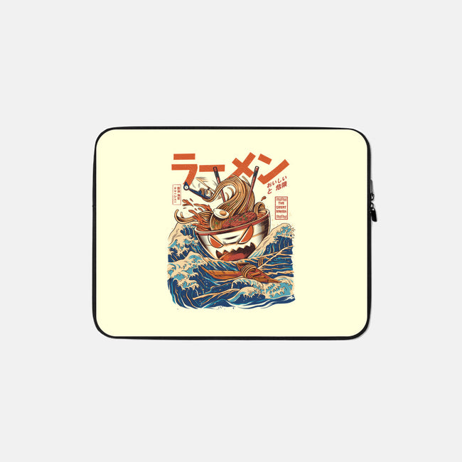 Great Ramen off Kanagawa-none zippered laptop sleeve-ilustrata