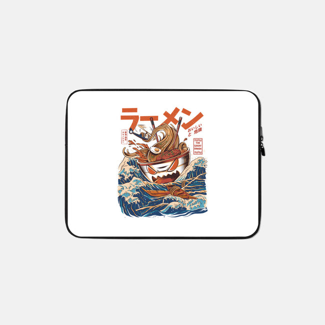 Great Ramen off Kanagawa-none zippered laptop sleeve-ilustrata