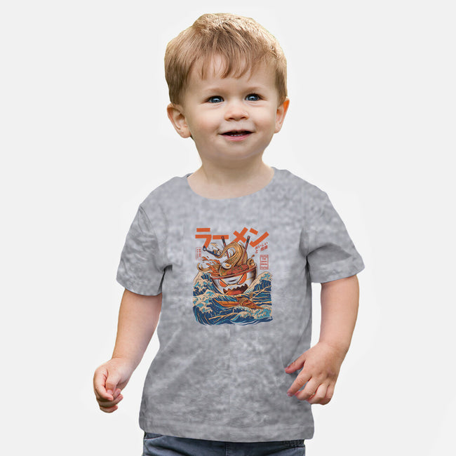 Great Ramen off Kanagawa-baby basic tee-ilustrata