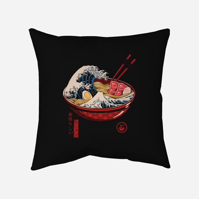 Great Ramen Wave-none non-removable cover w insert throw pillow-vp021