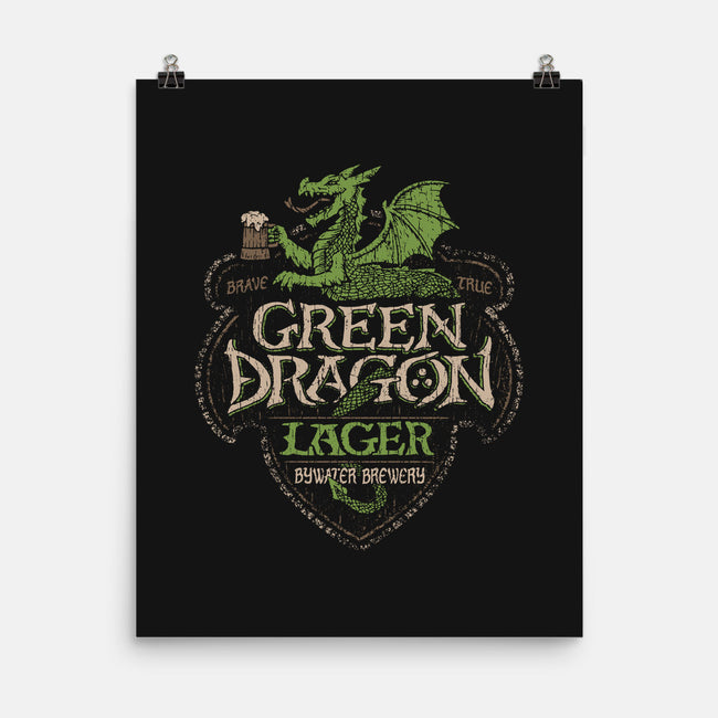 Green Dragon Lager-none matte poster-CoryFreeman