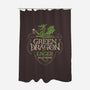 Green Dragon Lager-none polyester shower curtain-CoryFreeman