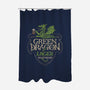 Green Dragon Lager-none polyester shower curtain-CoryFreeman