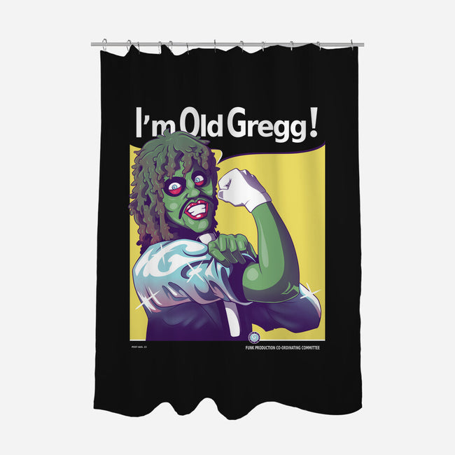 Gregg The Motherlicker-none polyester shower curtain-KindaCreative