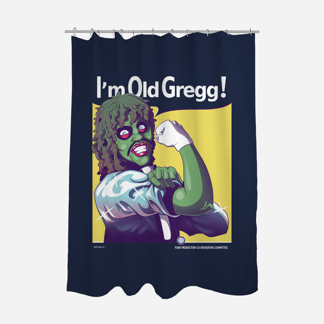 Gregg The Motherlicker-none polyester shower curtain-KindaCreative
