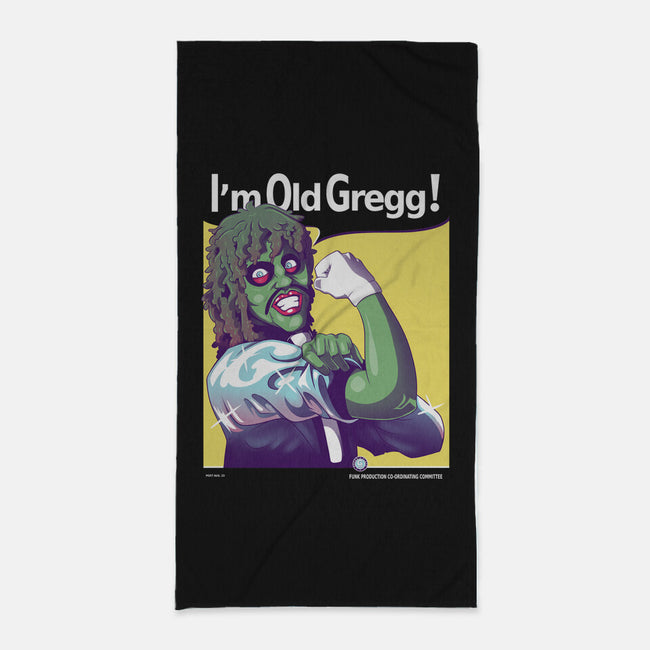 Gregg The Motherlicker-none beach towel-KindaCreative