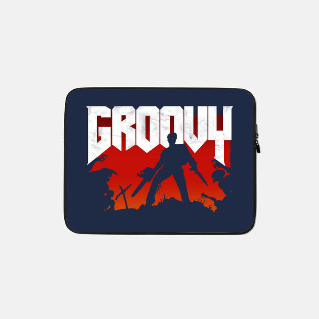 Groovy and Doomy-none zippered laptop sleeve-Manoss1995