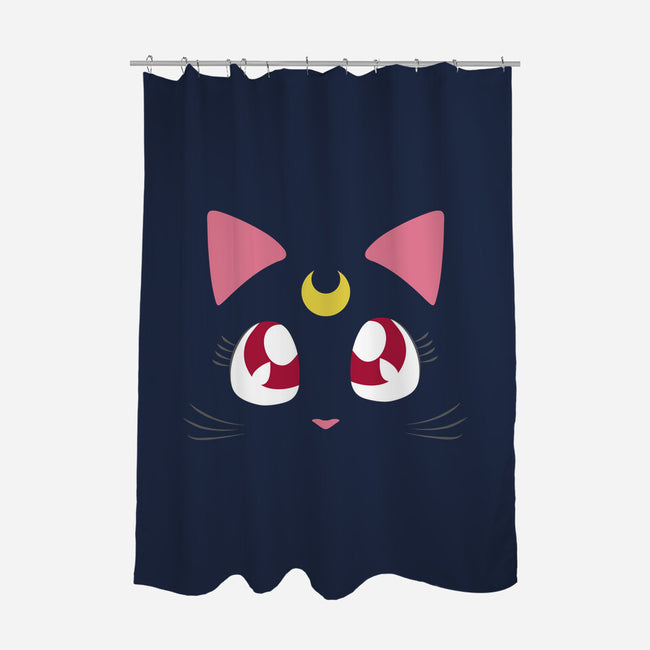 Guardian Cat-none polyester shower curtain-Le Chardonneret