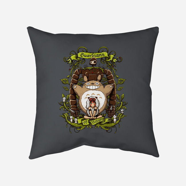 Guardians of Nature-none removable cover w insert throw pillow-ducfrench
