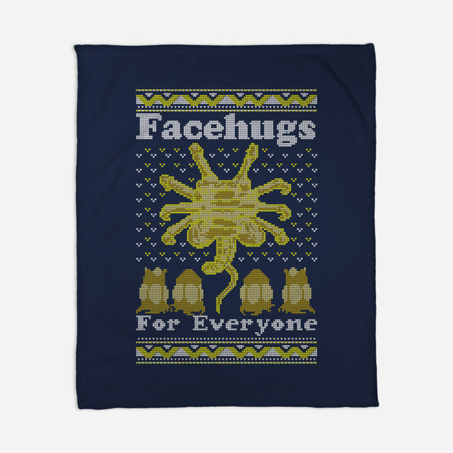 Face Hugs For Everyone-none fleece blanket-maped
