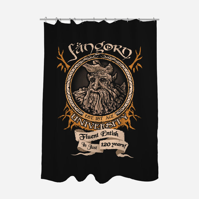 Fangorn University-none polyester shower curtain-Hootbrush