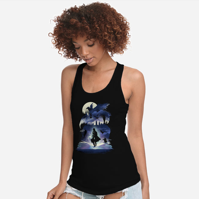 Fantastic Book of Magic-womens racerback tank-dandingeroz