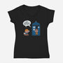 Fantastic Space-womens v-neck tee-Ma_Lockser
