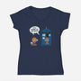 Fantastic Space-womens v-neck tee-Ma_Lockser