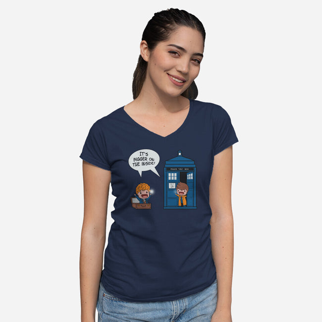Fantastic Space-womens v-neck tee-Ma_Lockser