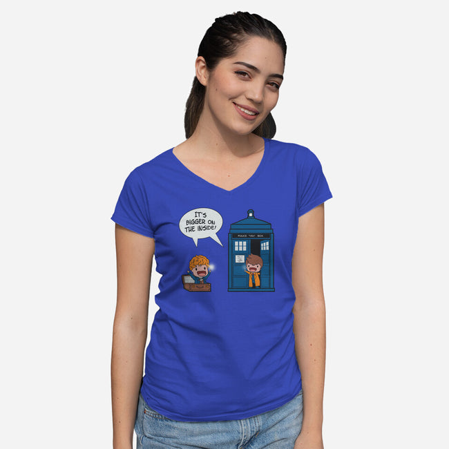 Fantastic Space-womens v-neck tee-Ma_Lockser
