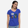 Fantastic Space-womens v-neck tee-Ma_Lockser