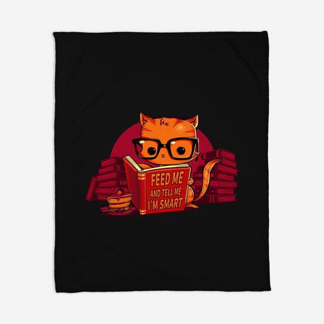 Feed Me And Tell Me I'm Smart-none fleece blanket-tobefonseca