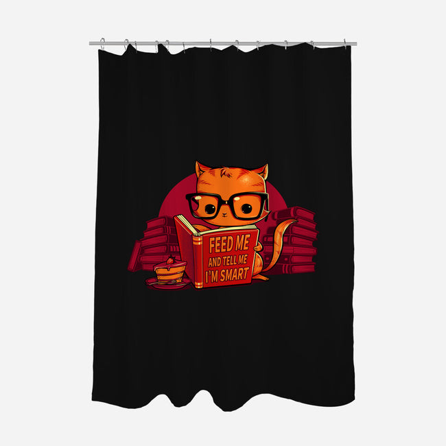 Feed Me And Tell Me I'm Smart-none polyester shower curtain-tobefonseca