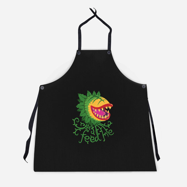Feeeeeed Me-unisex kitchen apron-DinoMike