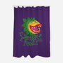Feeeeeed Me-none polyester shower curtain-DinoMike