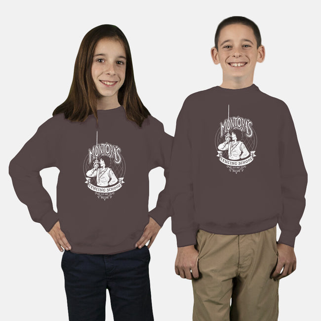 Fencing School-youth crew neck sweatshirt-Kat_Haynes