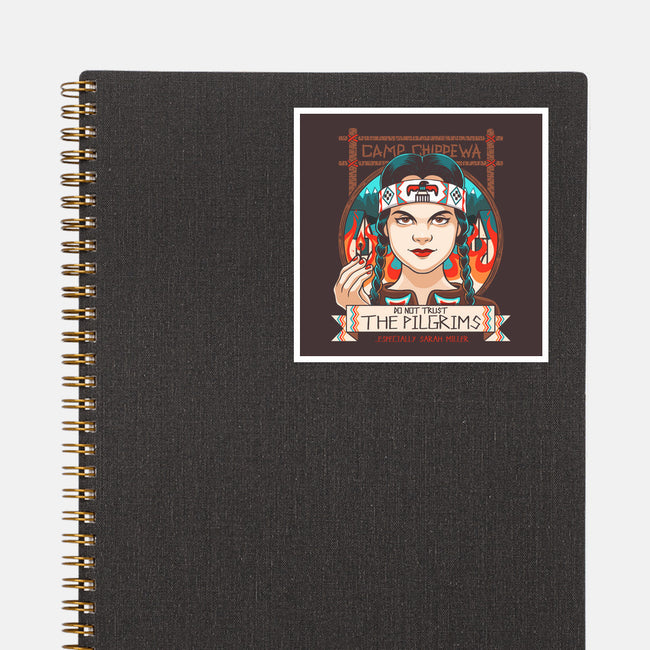 Fiery Thanksgiving-none glossy sticker-Bamboota