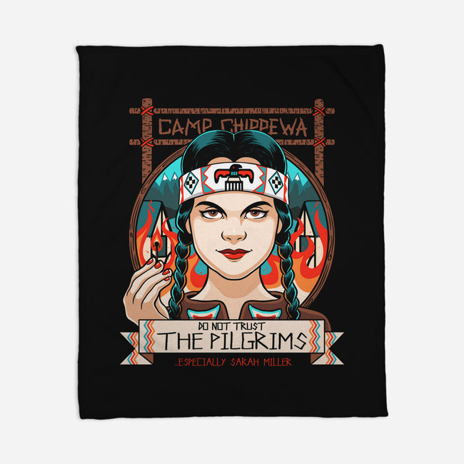 Fiery Thanksgiving-none fleece blanket-Bamboota