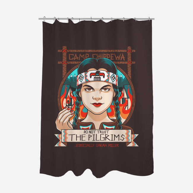 Fiery Thanksgiving-none polyester shower curtain-Bamboota