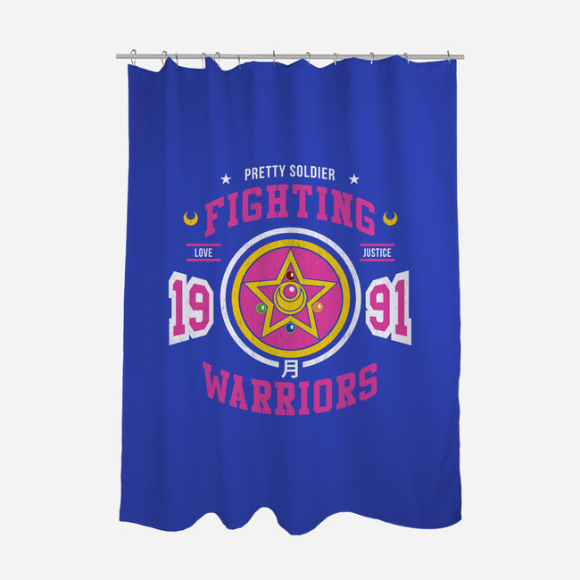 Fighting Senshi-none polyester shower curtain-machmigo
