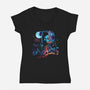 Final Wars-womens v-neck tee-KindaCreative