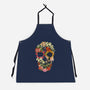 Floral Skull Vintage-unisex kitchen apron-tobefonseca