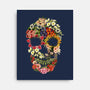 Floral Skull Vintage-none stretched canvas-tobefonseca