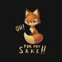For Fox Sake!-none removable cover w insert throw pillow-BlancaVidal